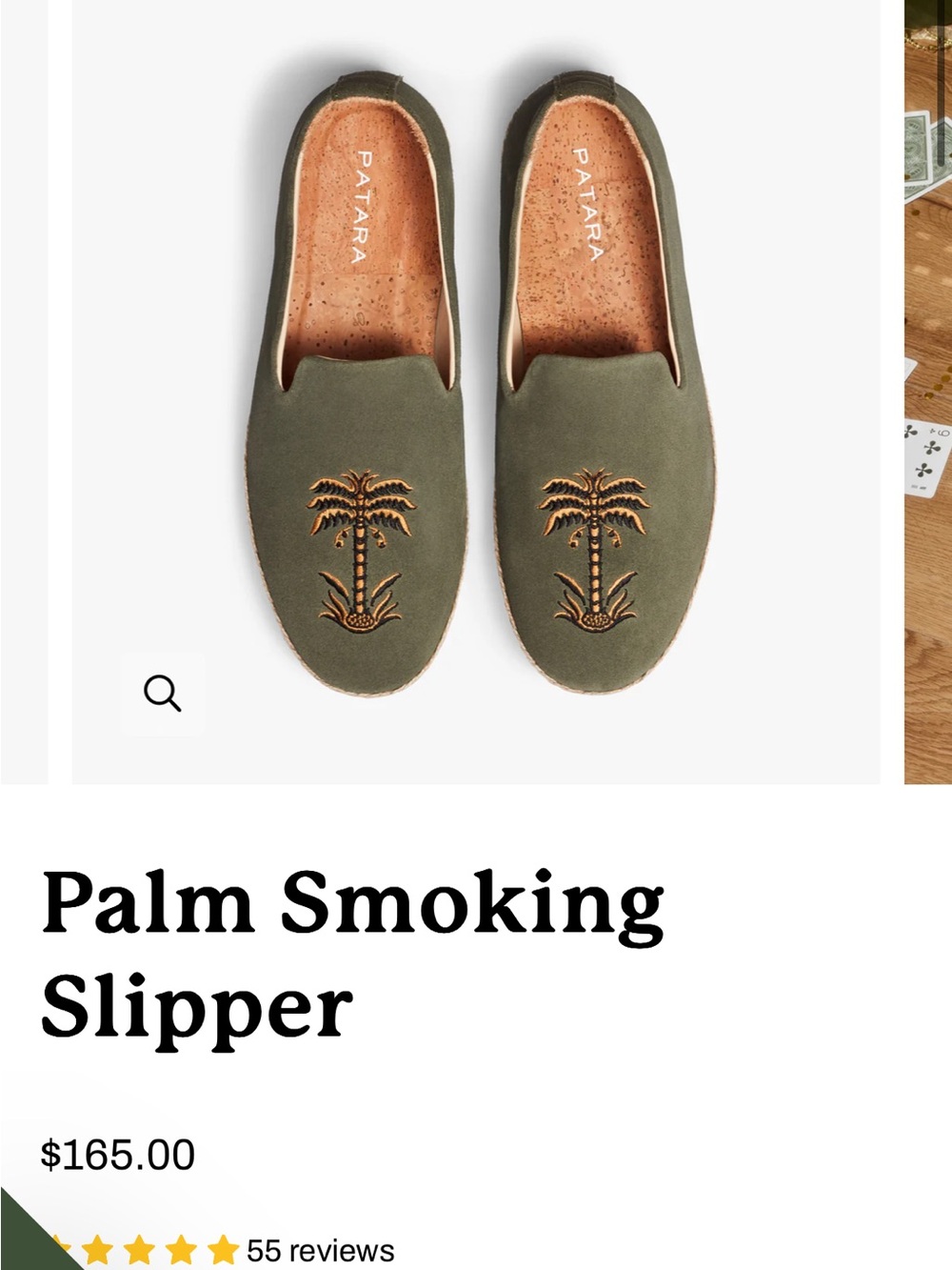 Patra Tan Canvas Palm-Embroidered Loafers (2025)